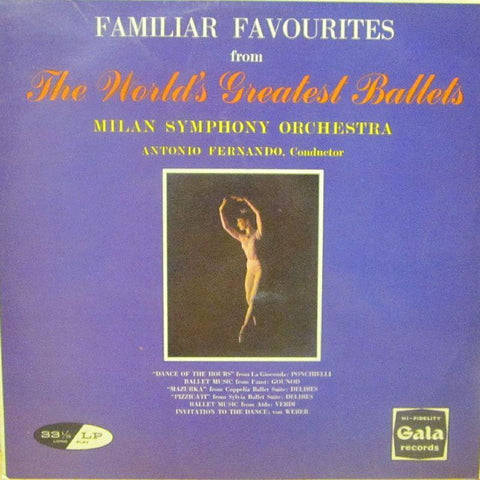 The Milan Symphony Orchestra-Familiar Favourites The World's Greatest Ballets-Gala-Vinyl LP