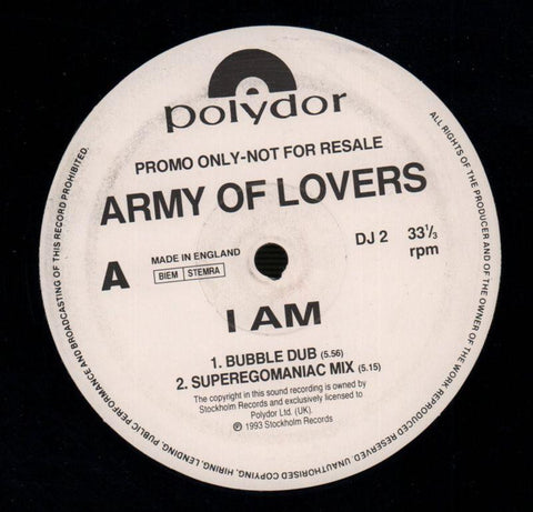 Army of Lovers-I Am-Polydor-12" Vinyl