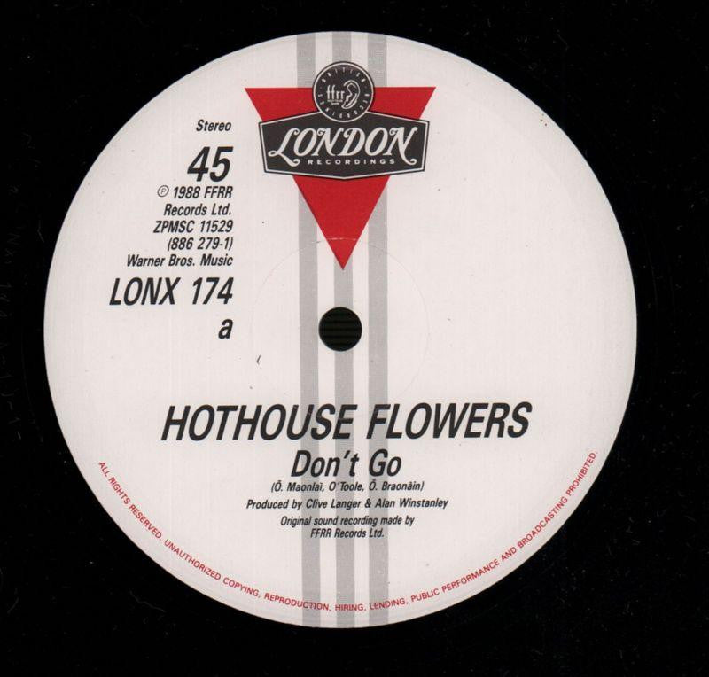 Don't Go-London-12" Vinyl P/S-VG+/Ex