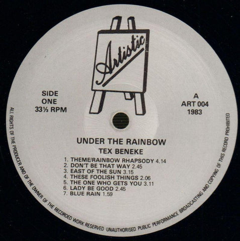 Under The Rainbow-Artistic-Vinyl LP-Ex/NM