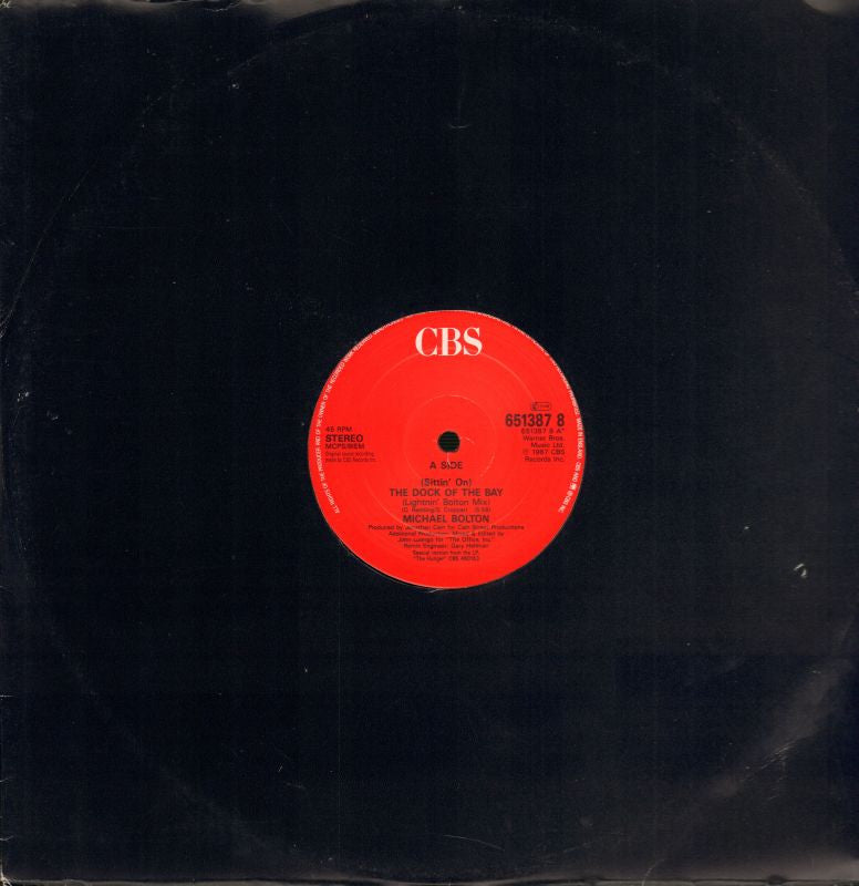 Michael Bolton-The Dock Of The Bay-CBS-12" Vinyl