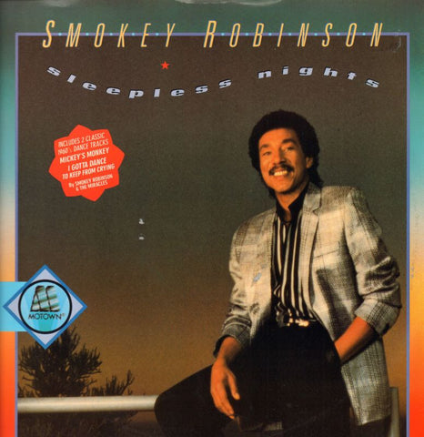 Smokey Robinson-Sleepless Nights-Motown-12" Vinyl P/S-VG/VG