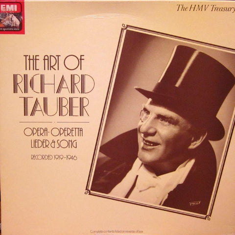 Richard Tauber-The Art Of Recorded 1919-1946-HMV-3x12" Vinyl LP Box Set