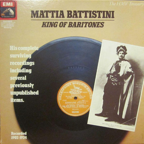 Mattia Battistini-King Of Baritones-HMV-7x12" Vinyl LP Box Set