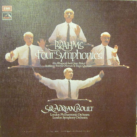 Brahms-Four Symphonies-HMV-4x12" Vinyl LP Box Set