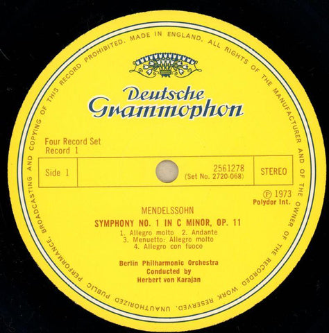 5 Symphnonies-Deutsche Grammophon-4x12" Vinyl LP Box Set-VG/NM