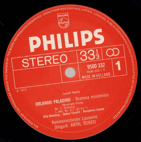Orlando Paladino-Philips-4x12" Vinyl LP Box Set-Ex/NM
