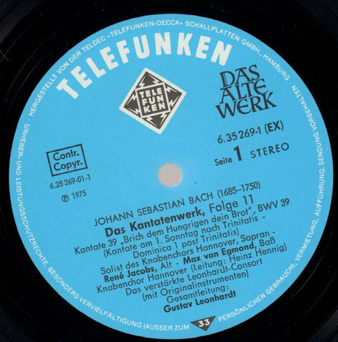 Das Kantatenwerk-Telefunken-3x12" Vinyl LP Box Set-NM/Ex+