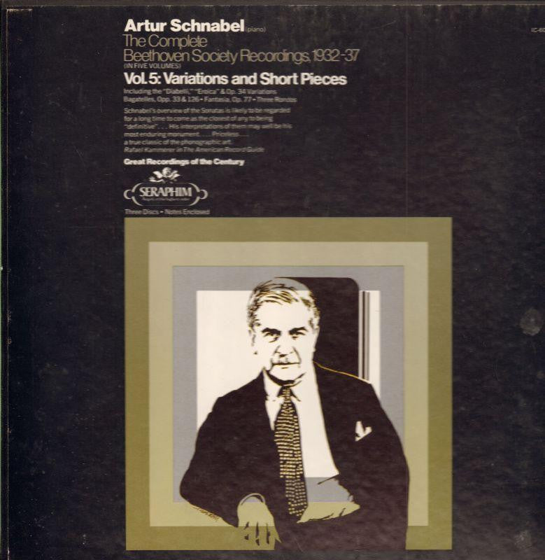 Beethoven-Society Recordings: Vol 5 Variations And Short Pieces-Seraphim-3x12" Vinyl LP Box Set