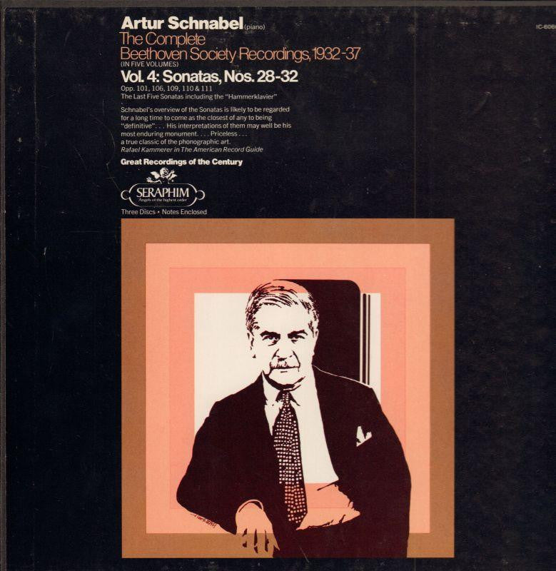 Beethoven-Society Recordings: Vol.4 Sonatas No's 28-32-Seraphim-3x12" Vinyl LP Box Set