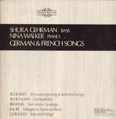 Various Classical-German & French Songs-Nimbus-4x12" Vinyl LP Box Set