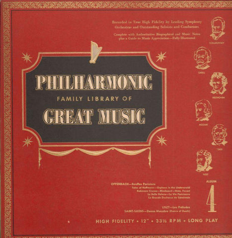 Various Classical-Album 4-Philharmonic Of Great Music-Vinyl LP Box Set