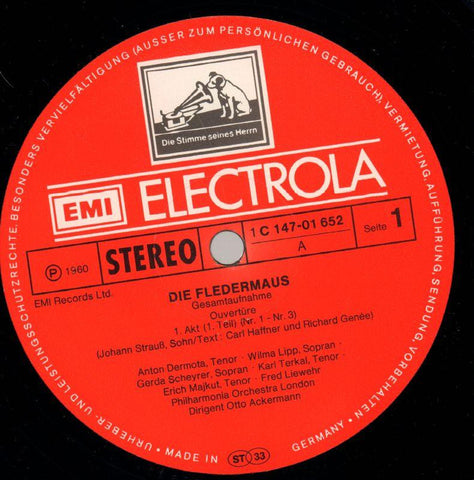 Die Fledermaus-HMV-2x12" Vinyl LP Box Set-VG/Ex