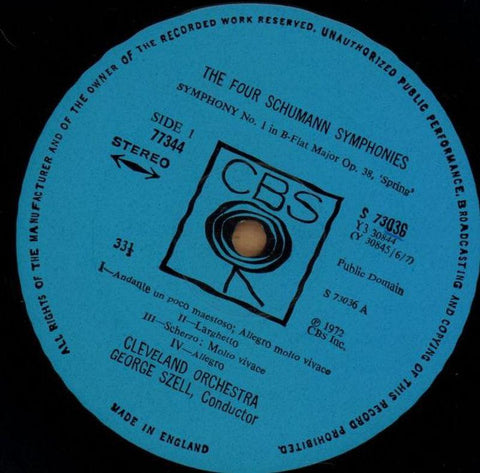 4 Symphonies-CBS-3x12" Vinyl LP Box Set-VG+/VG+