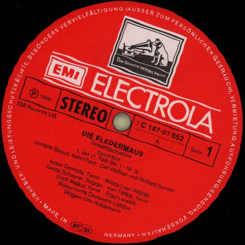Die Fledermaus-HMV-2x12" Vinyl LP Box Set-VG/NM