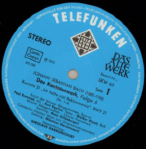 Das Kantatenwerk-Telefunken-2x12" Vinyl LP Box Set-Ex+/VG
