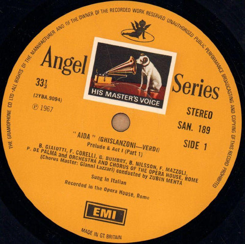 Aida-HMV-3x12" Vinyl LP Box Set-Ex/Ex