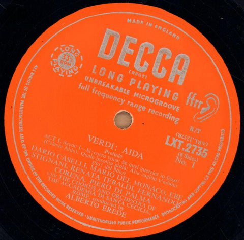 Aida-Decca-3x12" Vinyl LP Box Set-Fair/VG