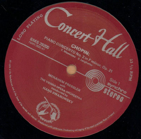 Chopin-Concert Hall-6x12" Vinyl LP Box Set-VG/Ex