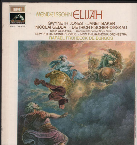 Mendelssohn-Elijah Highlights Jones Baker Gedda-HMV-3x12" Vinyl LP Box Set