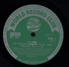 Passion According To St John  Choir-World Record Club-2x12" Vinyl LP Box Set-VG+/Ex
