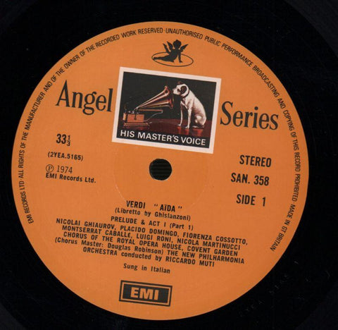 Aida Caballe/Domingo Riccardo Muti-HMV-3x12" Vinyl LP Box Set-VG+/Ex