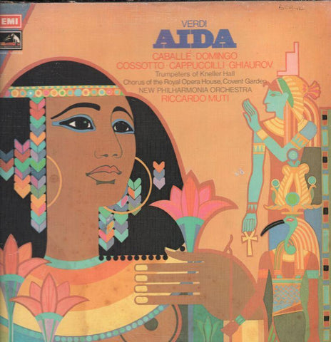 Verdi-Aida Caballe/Domingo Riccardo Muti-HMV-3x12" Vinyl LP Box Set