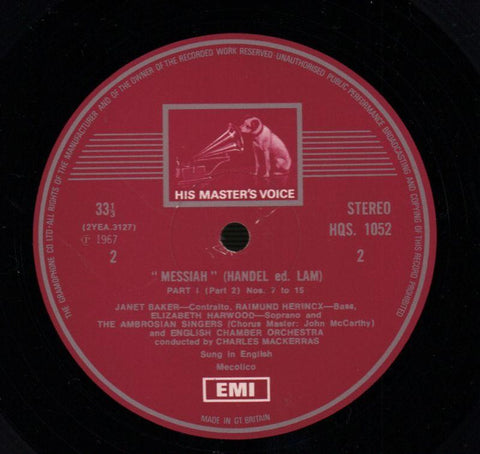 Messiah Harwood/Baker-HMV-3x12" Vinyl LP Box Set-VG/VG