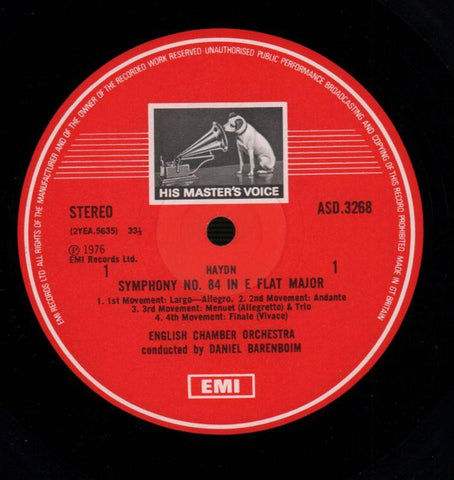 The Six Paris Symphonies English Chamber Orchestra/Barenboim-HMV-3x12" Vinyl LP Box Set-Ex+/NM
