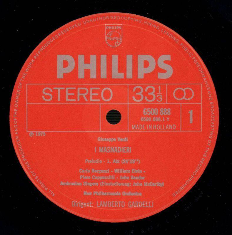 I Masnadiern Lamberto Gardelli-Philips-3x12" Vinyl LP Box Set-VG+/NM
