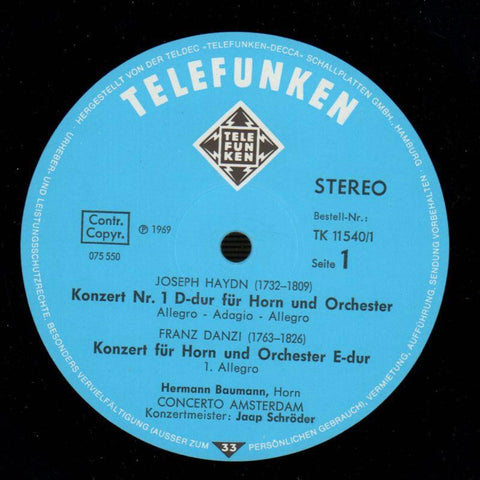 Hornkonzerte Hermann Baumann-Telefunken-2x12" Vinyl LP Box Set-VG+/Ex