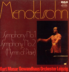 Mendelssohn-Symphony 1 Kurt Masur-RCA-2x12" Vinyl LP Box Set