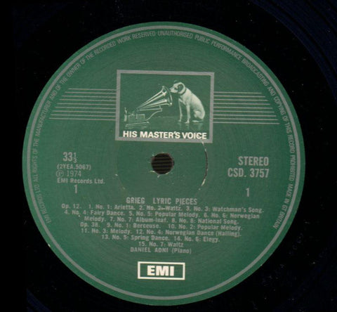 Lyric Pieces Daniel Adnil-HMV-4x12" Vinyl LP Box Set-Ex/Ex