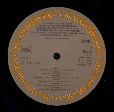 Diva: Six Great Voices. Caballe/ Te Kanawa-CBS-3x12" Vinyl LP Box Set-Ex/NM