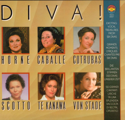 Various Opera-Diva: Six Great Voices. Caballe/ Te Kanawa-CBS-3x12" Vinyl LP Box Set