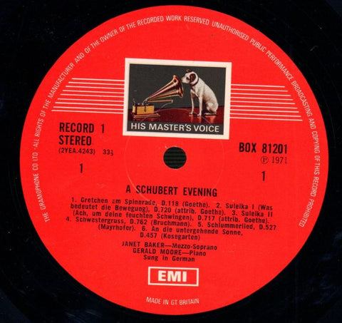 A Schubert Evening-EMI-2x12" Vinyl LP Box Set-VG/VG