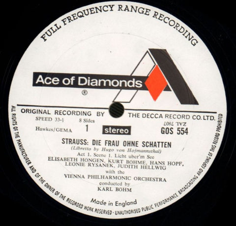 Die Frau Ohne Schatten-Decca-4x12" Vinyl LP Box Set-VG/NM
