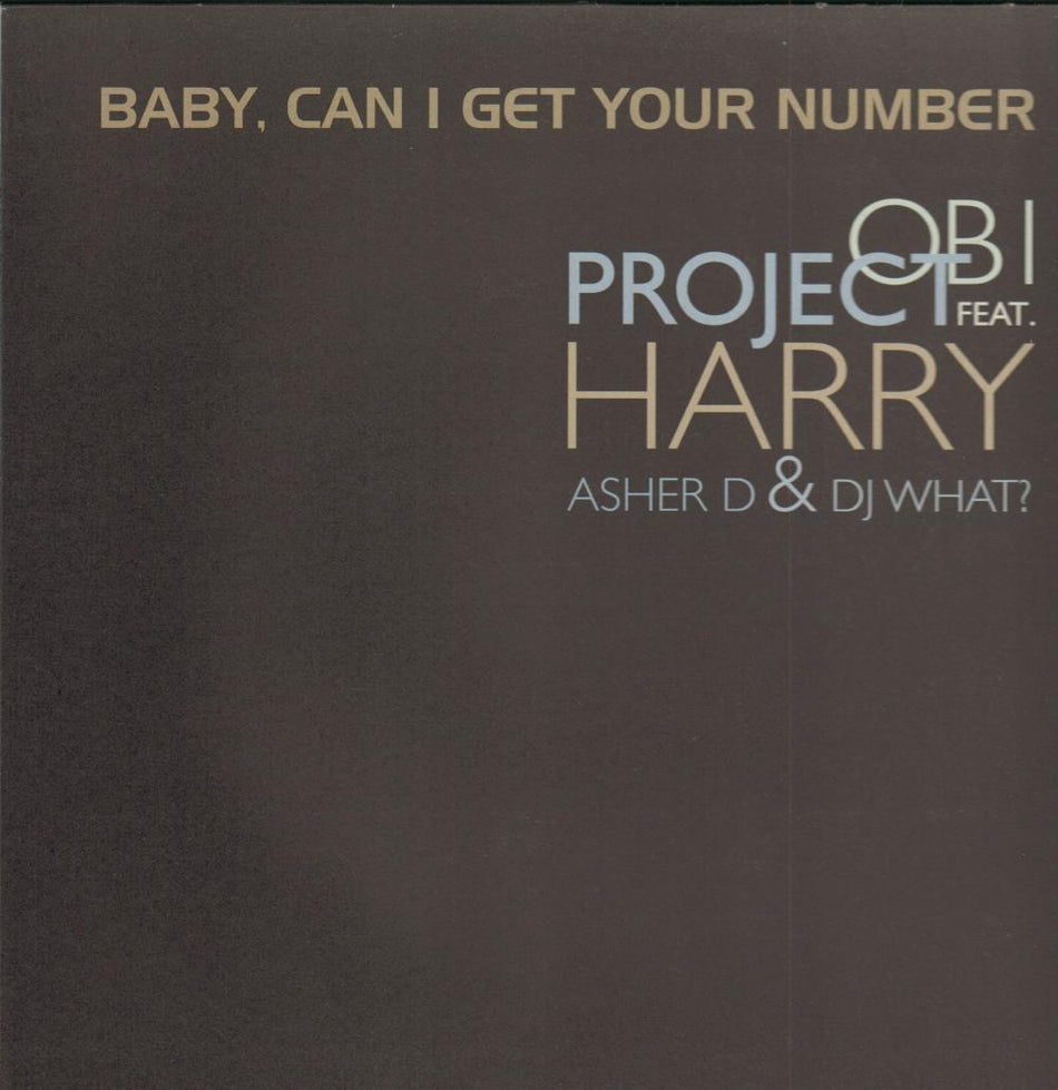 Baby, Can I Get Your Number-East West-12" Vinyl