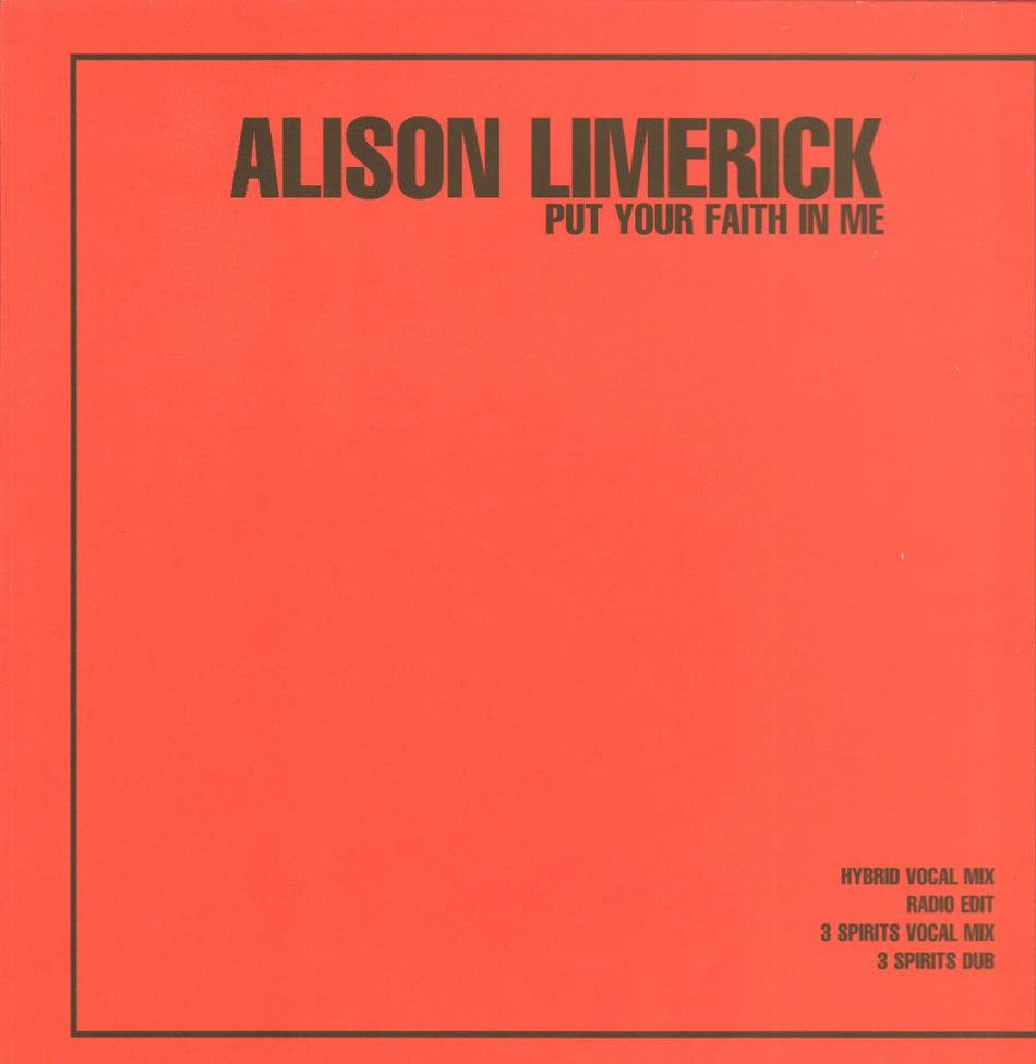 Put Your Faith In Me-X-Es-12" Vinyl