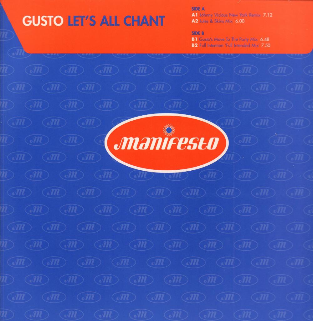 Let's All Chant-Manifesto-12" Vinyl