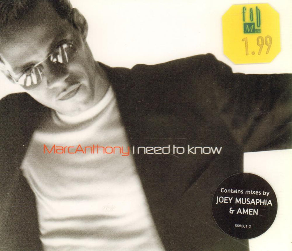 I Need to Know CD 1-CD Single