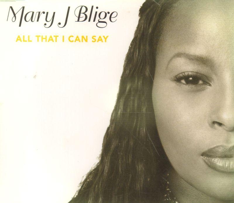 All That I Can Say-CD Single
