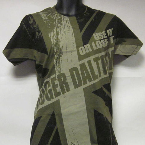 Roger Daltrey Use Or Lose It Tour-Army Green-Men-Small-T Shirt
