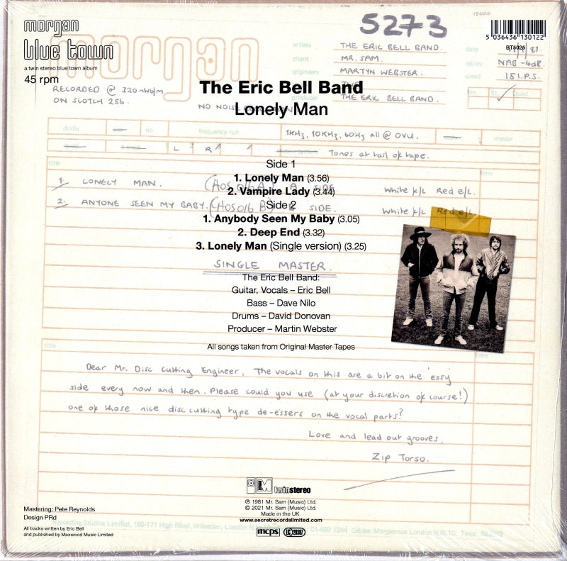 Lonely Man-Morgan Blue Town-10" Vinyl-M/M