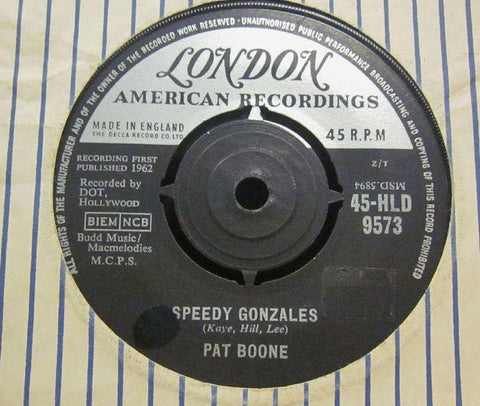 Pat Boone-Speddy Gonzales-London-7" Vinyl