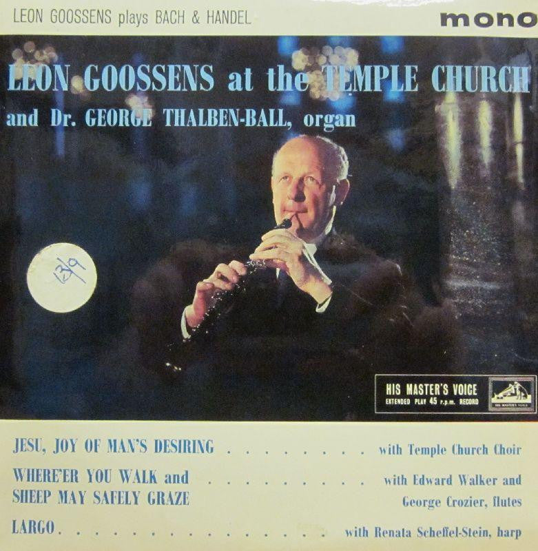 Leon Goossens-Plays Bach & Handel-HMV-7" Vinyl P/S