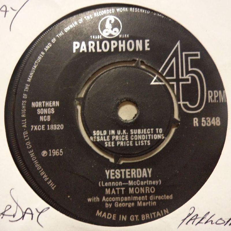 Matt Monro-Yesterday-Parlophone-7" Vinyl