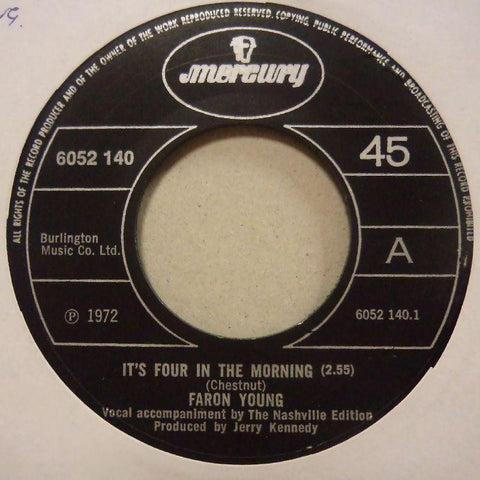 Faron Young-It's Four In The Morning-Mercury-7" Vinyl