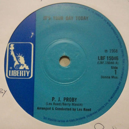 P.J Proby-It's Your Day Today-Liberty-7" Vinyl
