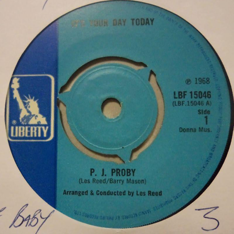 P.J Proby-It's Your Day Today-Liberty-7" Vinyl